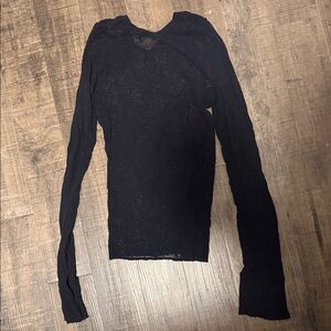 marine serre fishnet 
Black Women's Top